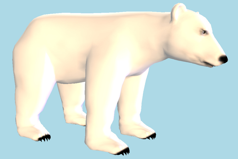 Polar bear 3d model